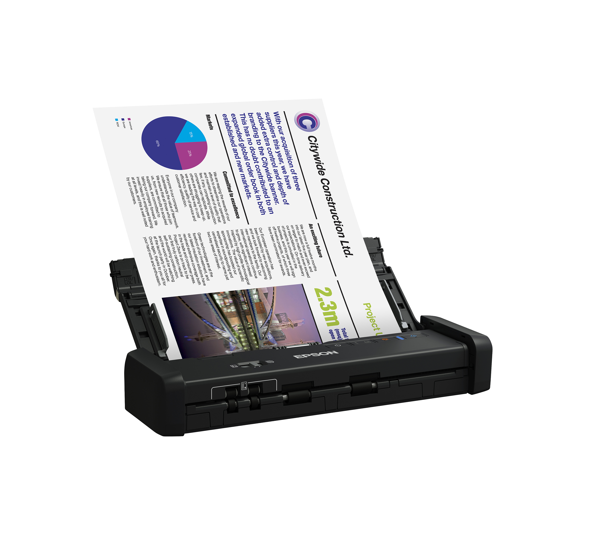 Epson DS-320 Portable Duplex Document Scanner with ADF 10343935020 | eBay