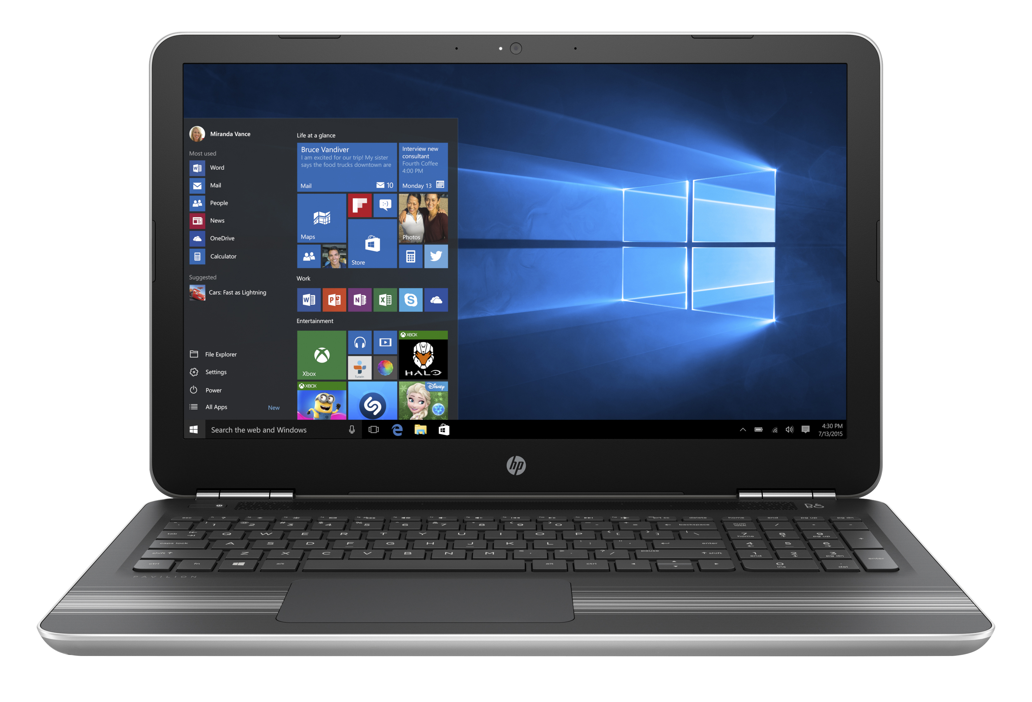 HP 15.6" Pavilion Laptop 12 GB RAM 1 TB SATA AMD QuadCore