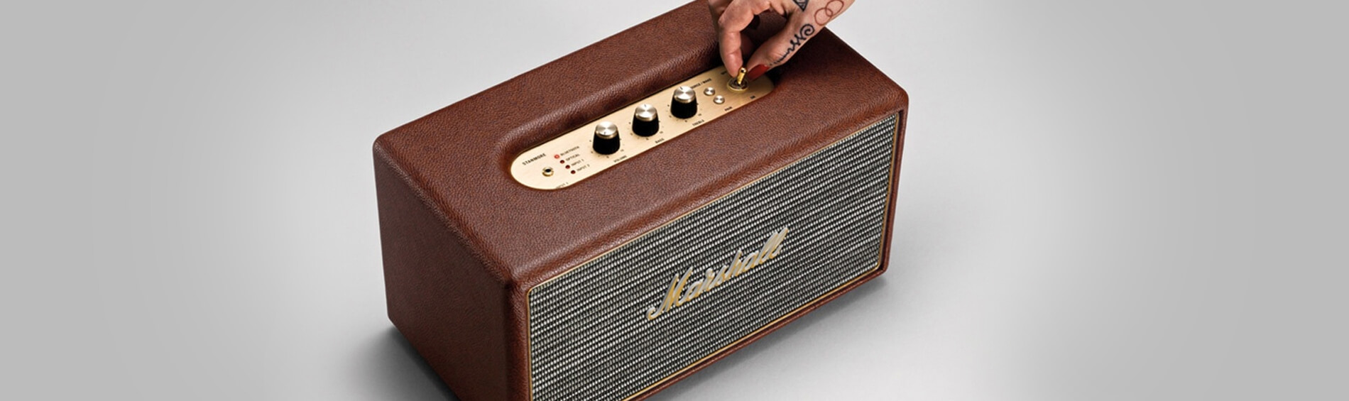 marshall stanmore wireless bluetooth stereo speaker system